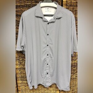 Horn Legend- Men's Short Sleeve Button-Up Shirt, XLarge, Bamboo Charcoal Luxury